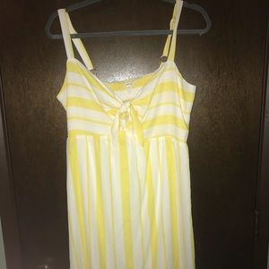 Maurice’s yellow and white striped dress